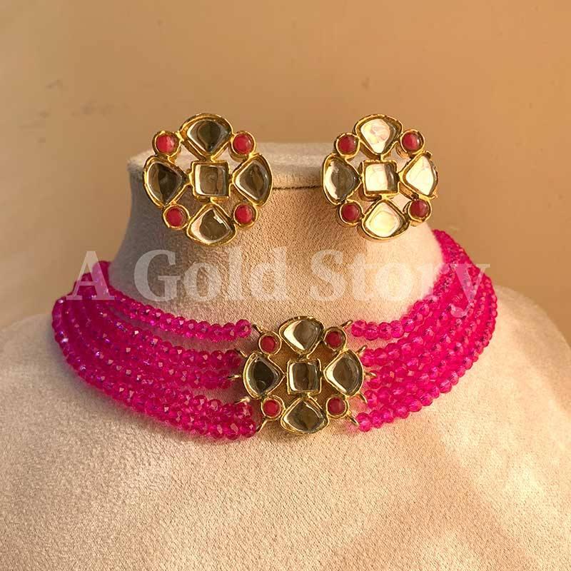 GHALIB SET HOT PINK - A GOLD STORY