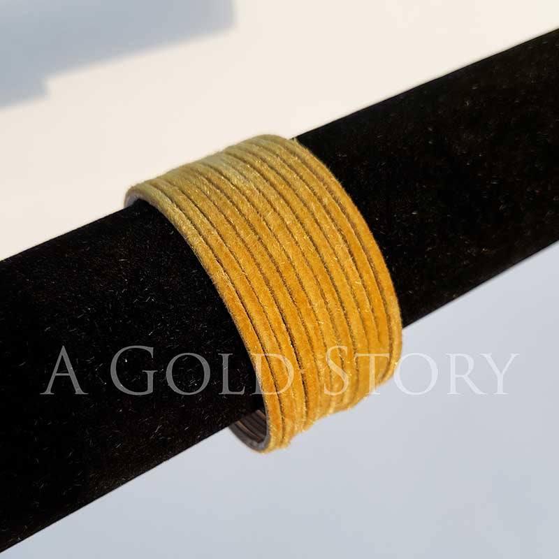 METAL VELVET BANGLES CHAMPAGNE - A GOLD STORY