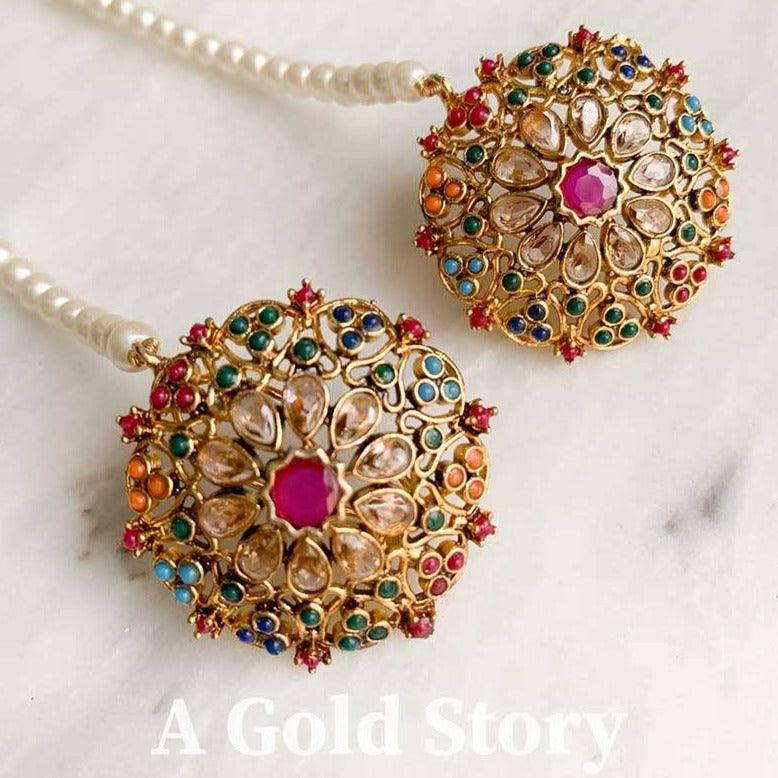 HIBA EAR STUDS CHAMPAGNE - A GOLD STORY