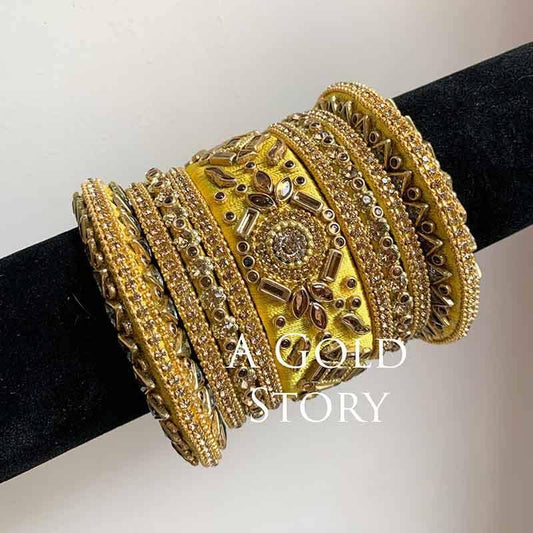 MINAKSHI BANGLES YELLOW - A GOLD STORY