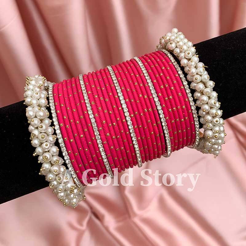 FANTACY GAJRA BANGLES RED - A GOLD STORY