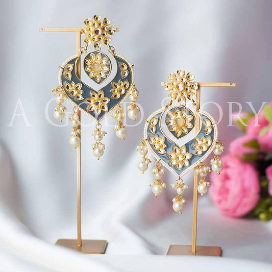 DIYA EARRINGS GREY - A GOLD STORY