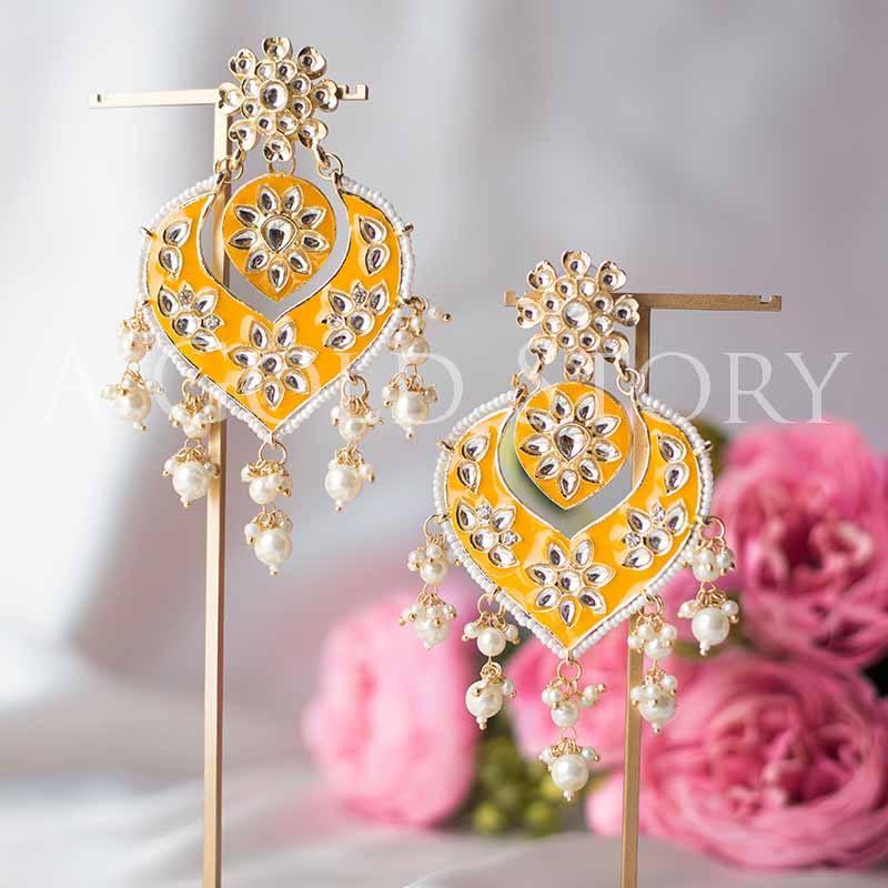 DIYA EARRINGS YELLOW - A GOLD STORY