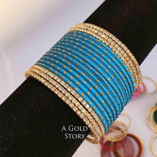 INDIAN BANGLES SET FEROZI - A GOLD STORY