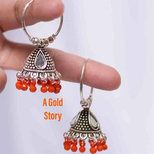 HUSNA BALI JHUMKIS SILVER - A GOLD STORY